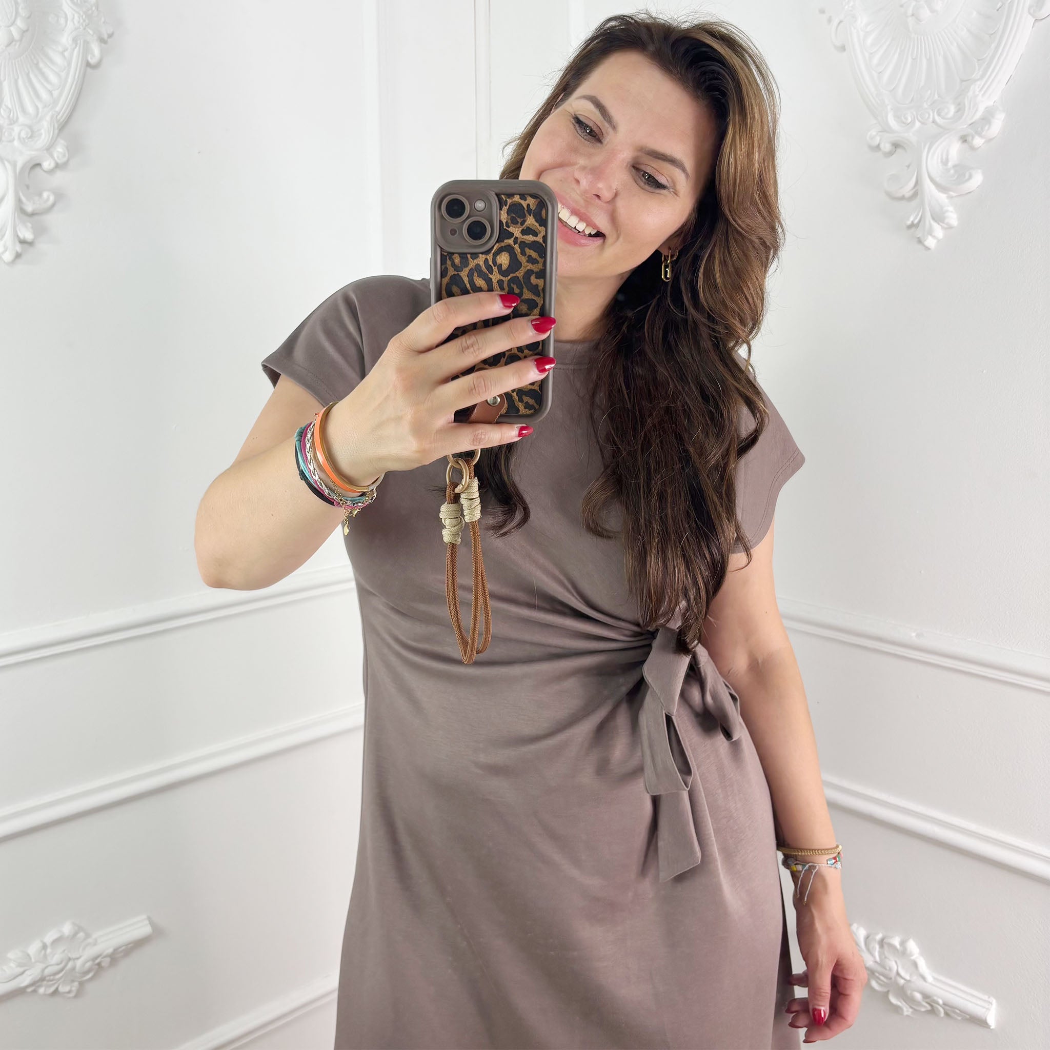 Sena Jurk Taupe