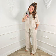 Linnen Blouse Beige