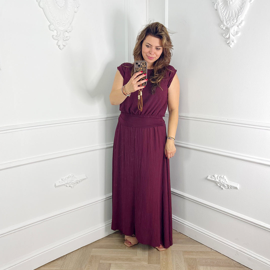 Lurex Set Bordeaux