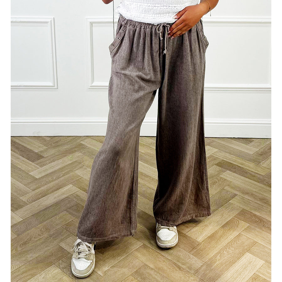 Broek Zoe taupe