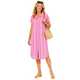 Indy Ibiza Stripe Blousejurk Roze
