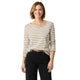 Tijdloze Stripe Tee – Cream & Beige