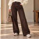 Jeans Wide Leg Bruin