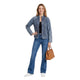 Jeansjasje met Wasbeurt en Borduurdetails - Blauw