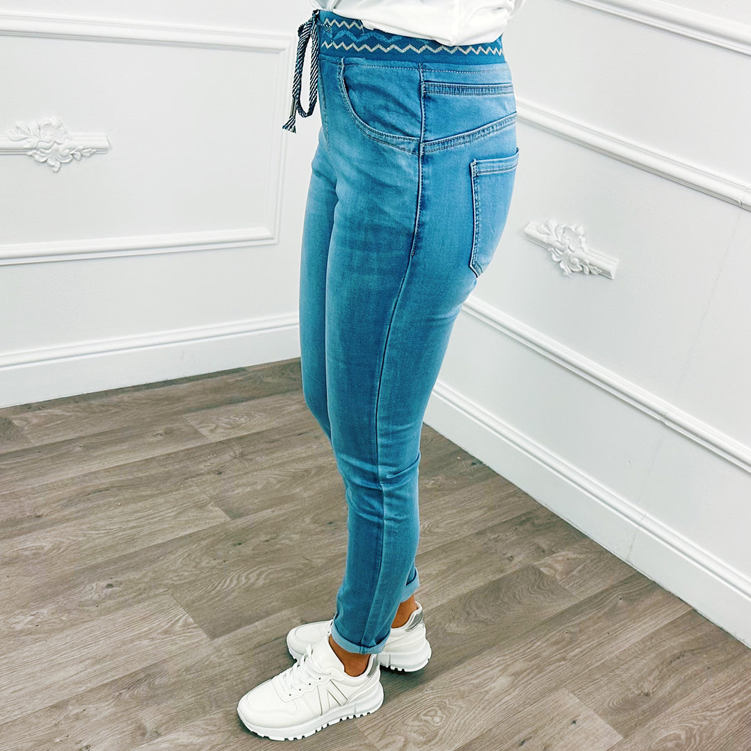 Jogging Jeans Blauw