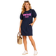 Gaby Vintage Paris Jurk Donkerblauw