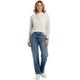 Kanten Top Lange Mouwen Beige Dames
