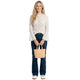 Kanten Blouse Wijde Mouwen Beige