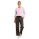 Lounge Set Panterprint Met Bies - Roze