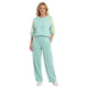 Lounge Set Met Ruitjespatroon - Mintgroen