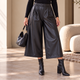 Culotte van Imitatieleer - Zwart