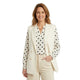 Mouwloze Double-Breasted Blazer Gilet - Crème