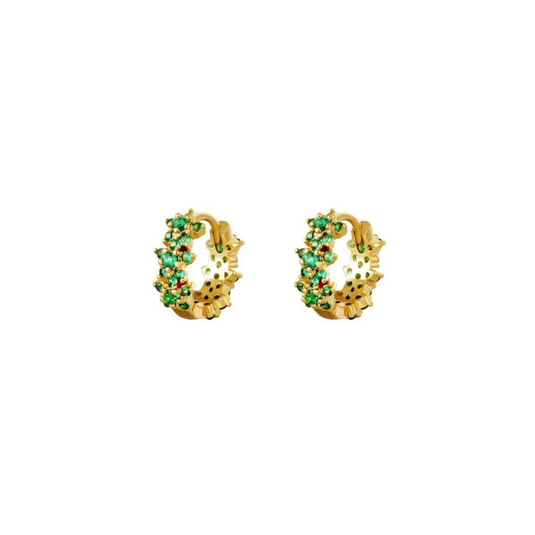 JEWEL || Earring Flower Smaragd