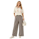 Oversized T-shirt met Sjaaltje - Beige