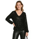 Party Pailletten Blouse Zwart Glamoureuze Feestblouse