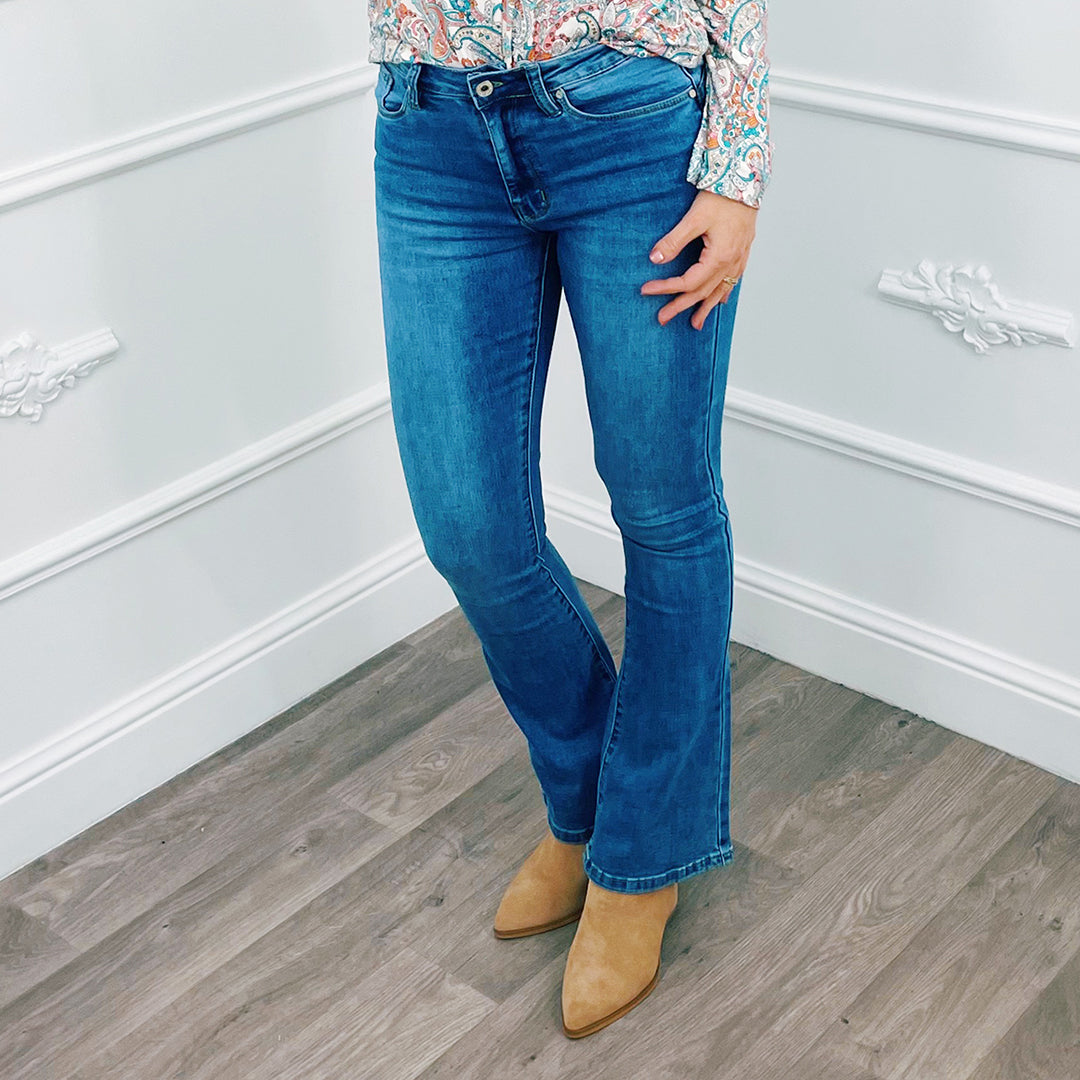 Jean Stretch Flare Bleu