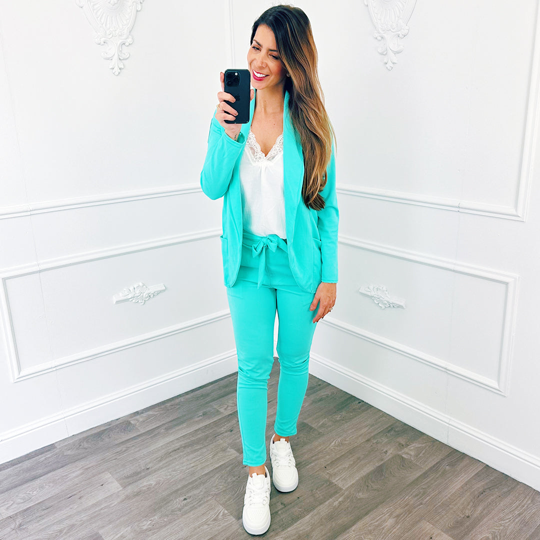 Suit Mint Green