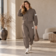 Bomber Set met Ballonbroek - Taupe