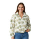 Teddy Bomberjack Met 3D Bloemen - Groen & Beige