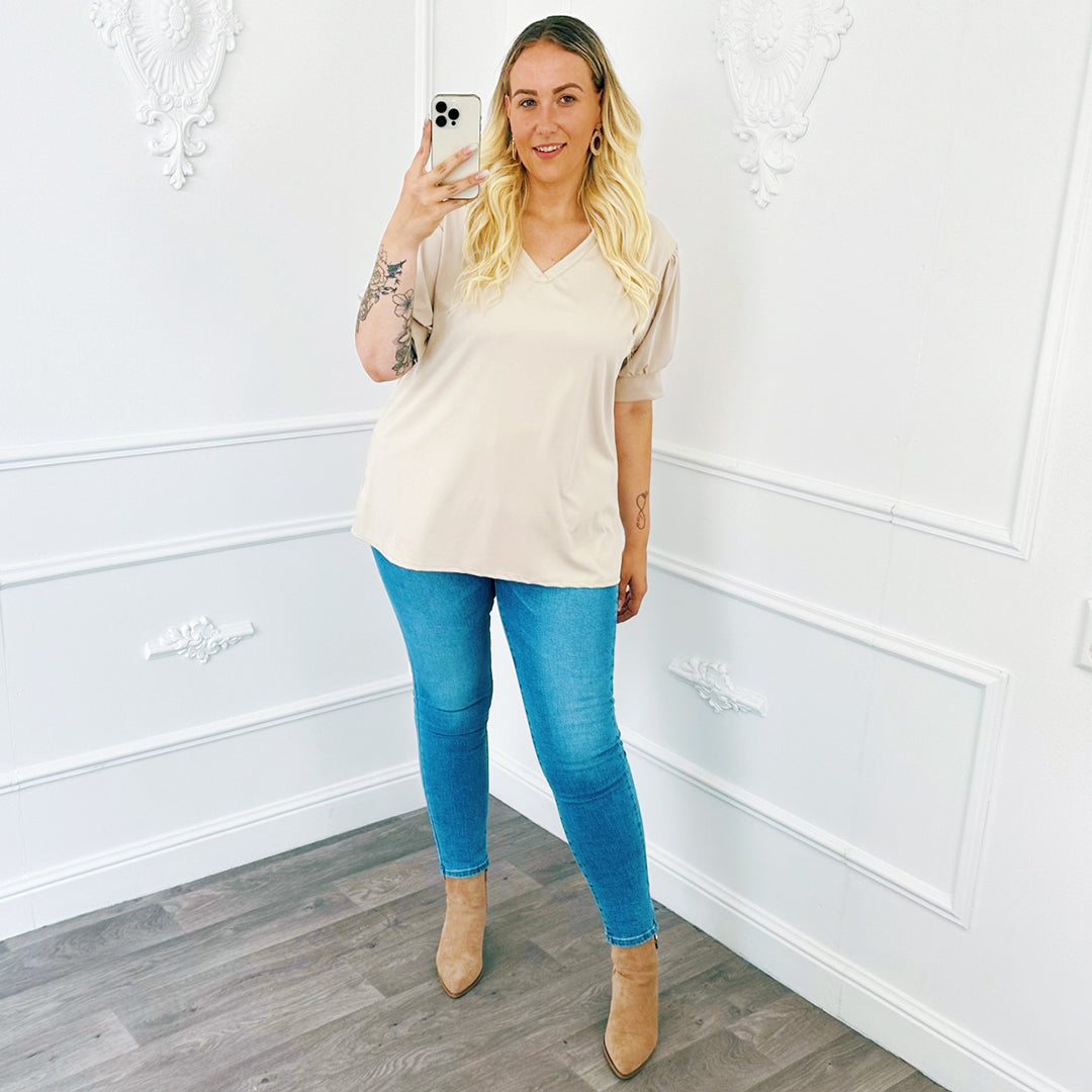 Travel Top Basic Creme