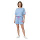 Urban Lounge Set met Neon Details Babyblauw Roze