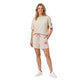 Urban Lounge Set met Neon Details Beige Roze