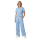 Urban Wide Leg Lounge Set met Quote Patch Blauwe