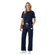 Urban Wide Leg Lounge Set met Quote Patch Marine Blauw