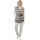 Ikat Dames Gilet Zwart – Luxe Vest Met Tailleceintuur en Stretch