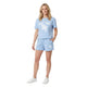 Varsity New York Short Set Babyblauw
