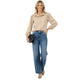 Ballon Top Taupe - Elegante Dames Blouse met Moderne Pasvorm