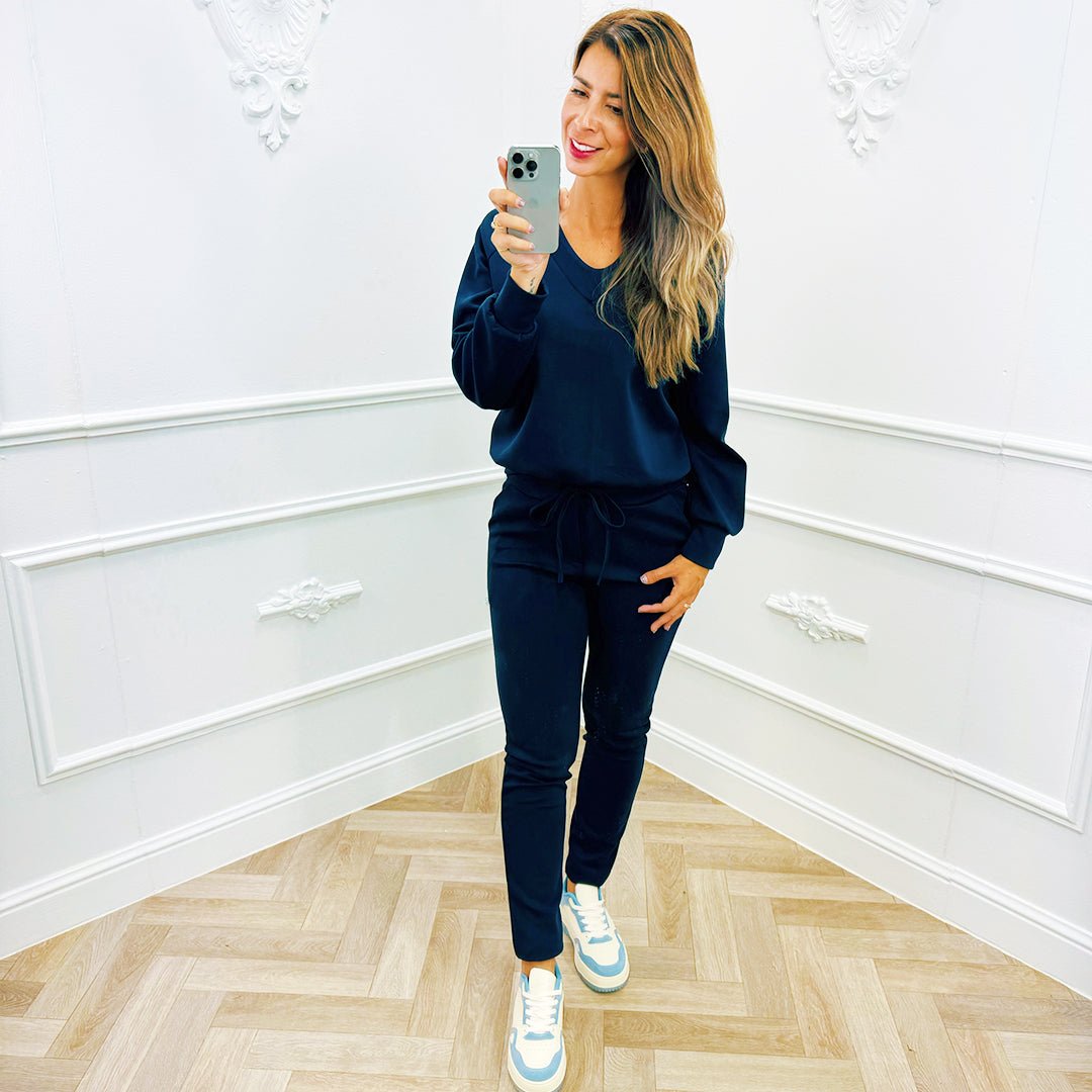 Basic Set Marine Blauw - BlushFashionstore