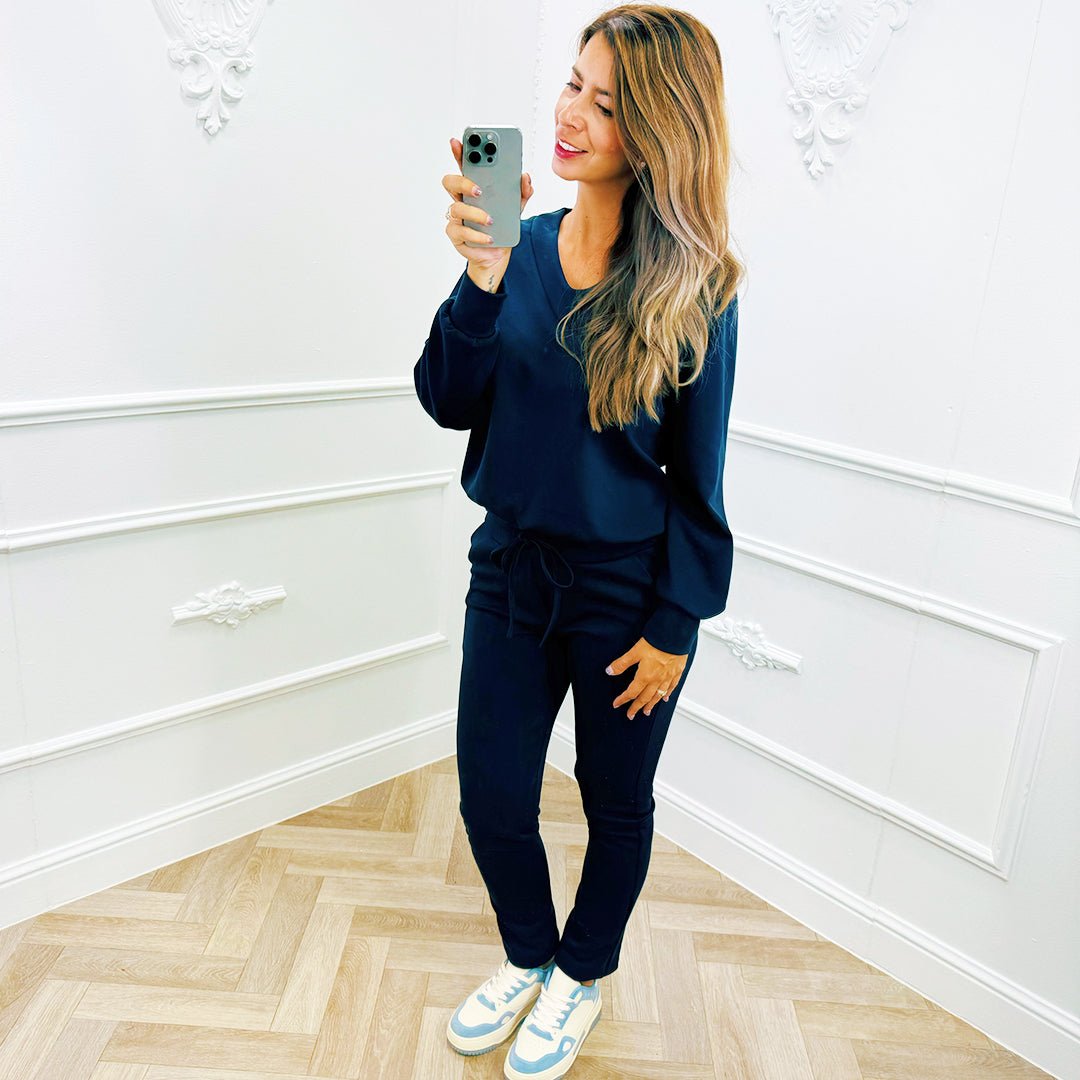 Basic Set Marine Blauw - BlushFashionstore
