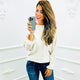 Basic Vlindermouw Top Beige - BlushFashionstore
