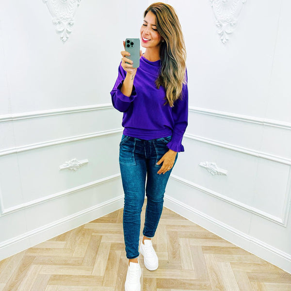 
                    
                      Basic Vlindermouw Top Paars - BlushFashionstore
                    
                  