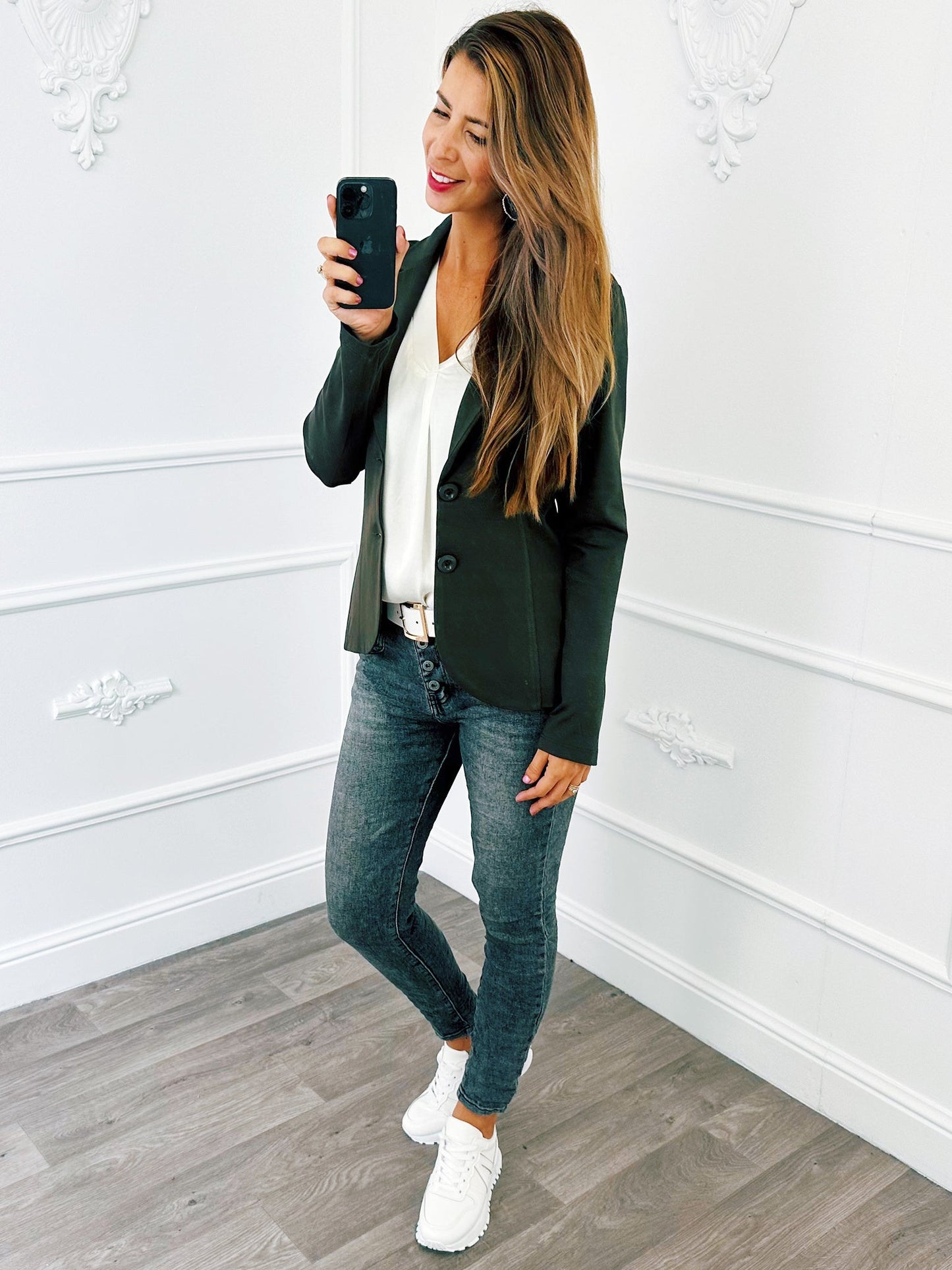 Blazer Classy Army - BlushFashionstore