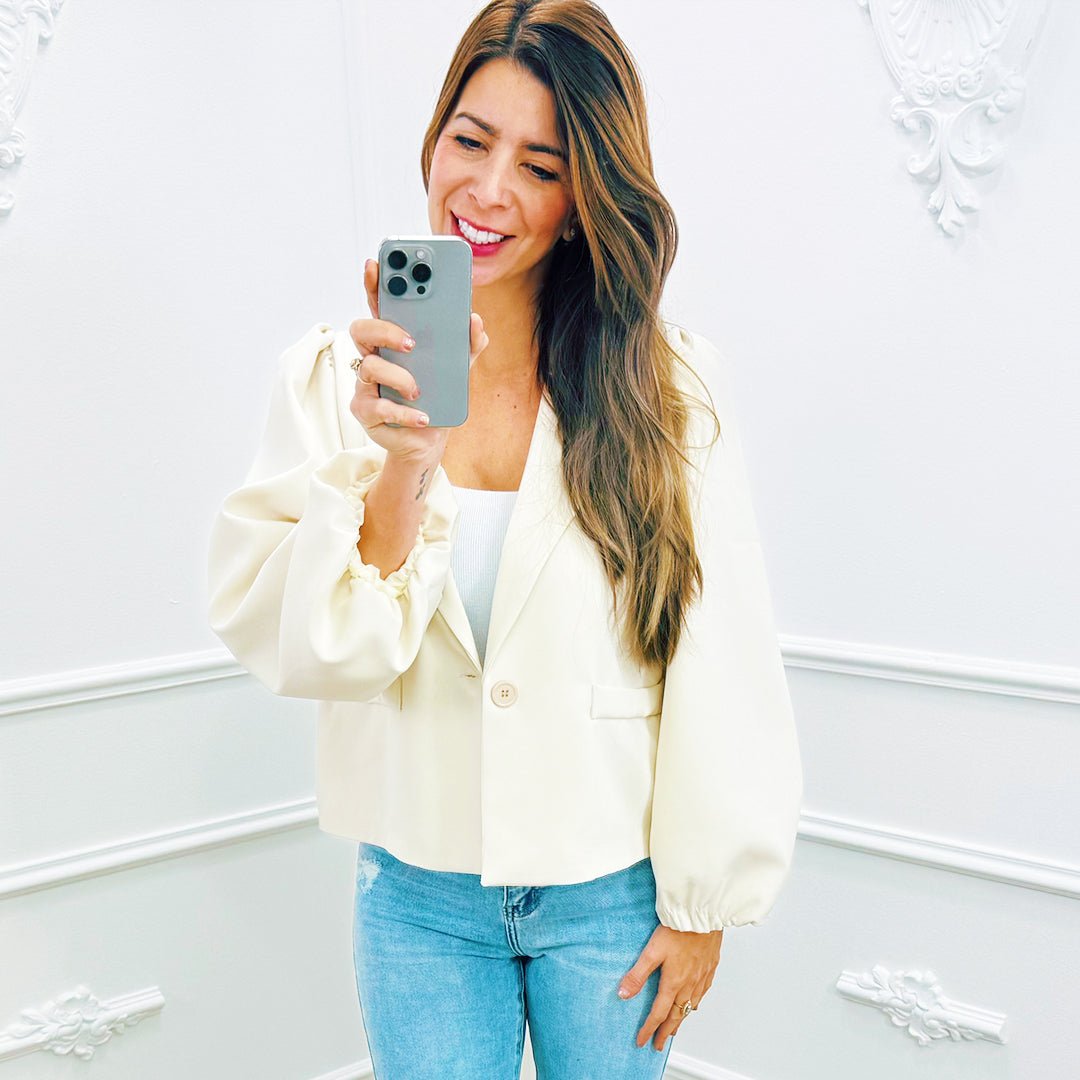 Blazer Elena Beige - BlushFashionstore
