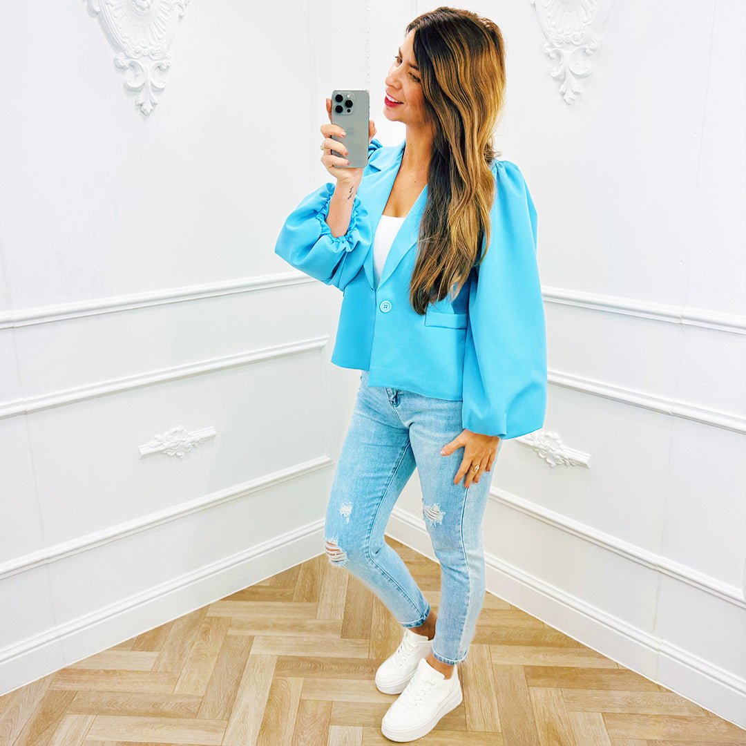 Blazer Elena Lichtblauw - BlushFashionstore