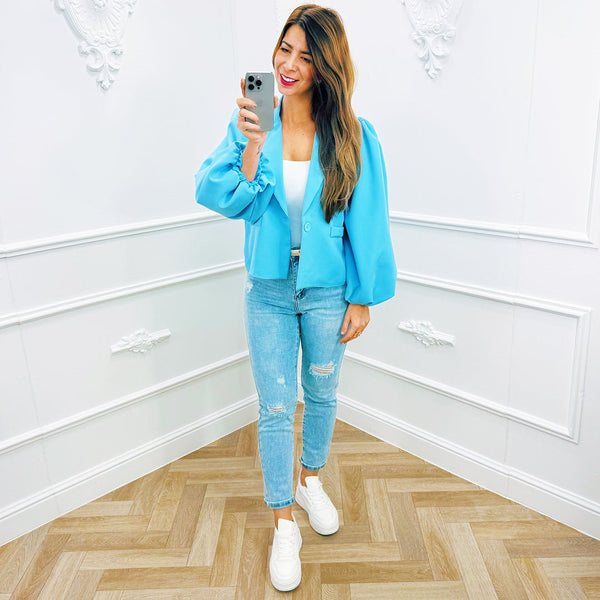 
                    
                      Blazer Elena Lichtblauw - BlushFashionstore
                    
                  