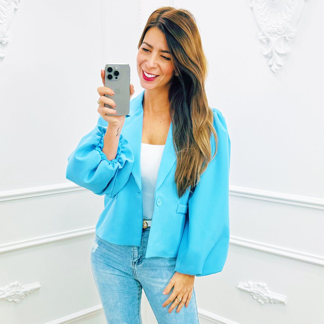 Blazer Elena Lichtblauw - BlushFashionstore