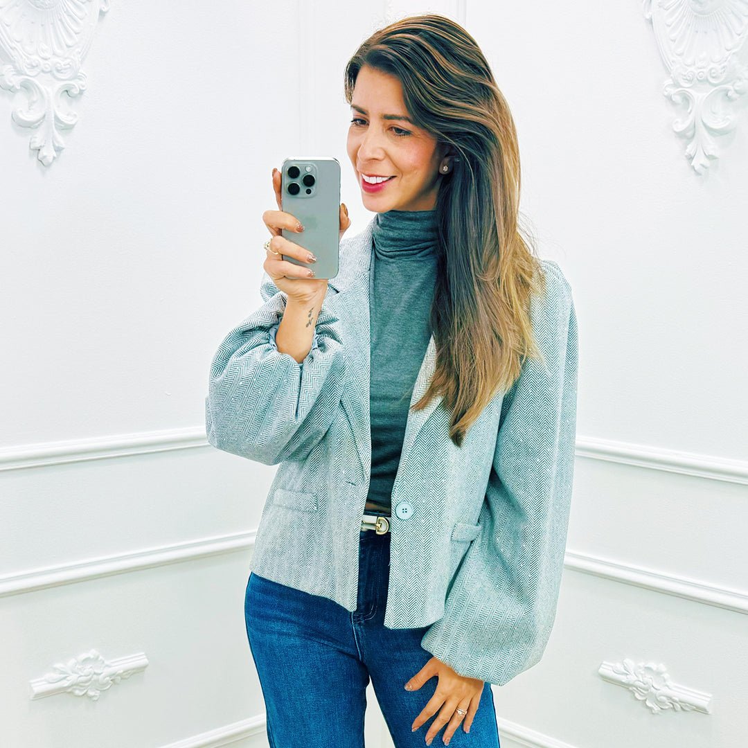 Blazer Isa Grijs - BlushFashionstore