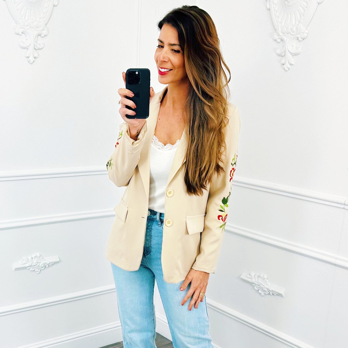Blazer Lelie Beige - BlushFashionstore
