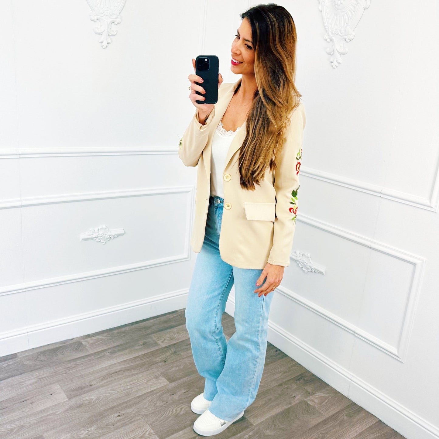 Blazer Lelie Beige - BlushFashionstore