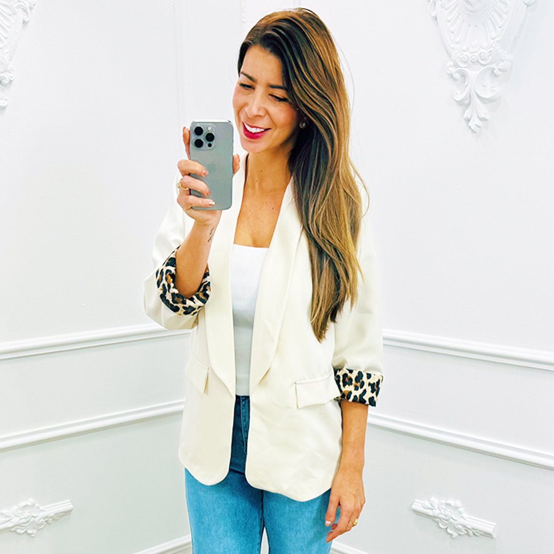 Blazer Liv Beige - BlushFashionstore