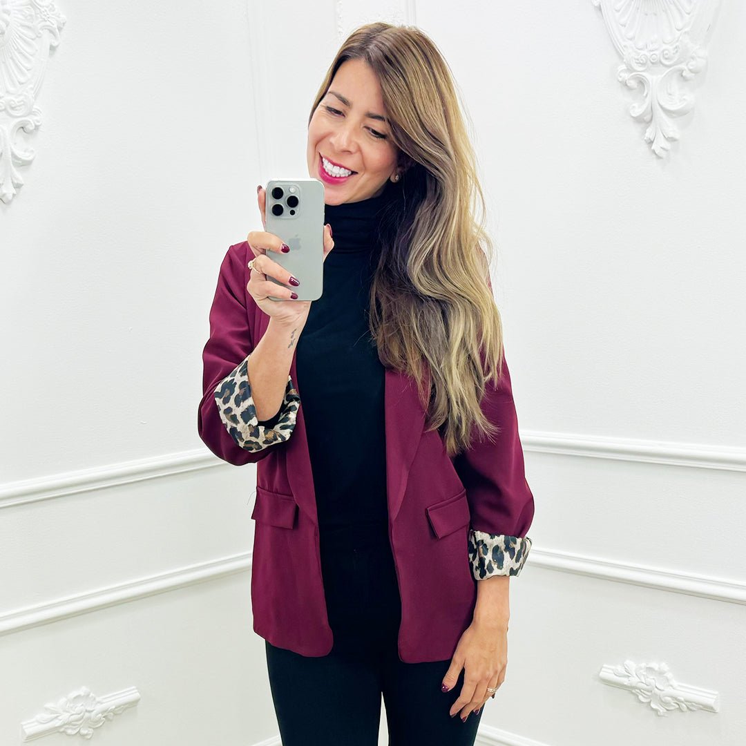 Blazer Liv Bordeaux - BlushFashionstore