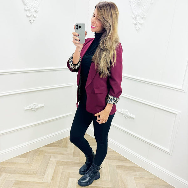 Blazer Liv Bordeaux - BlushFashionstore