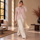 Oversized Blazer met Klassieke Kraag - Oudroze