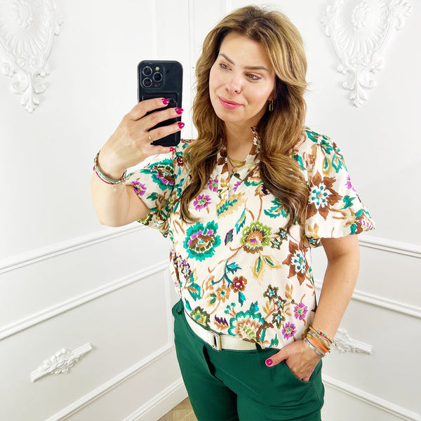 Bloemenprint Top Blouse - BlushFashionstore