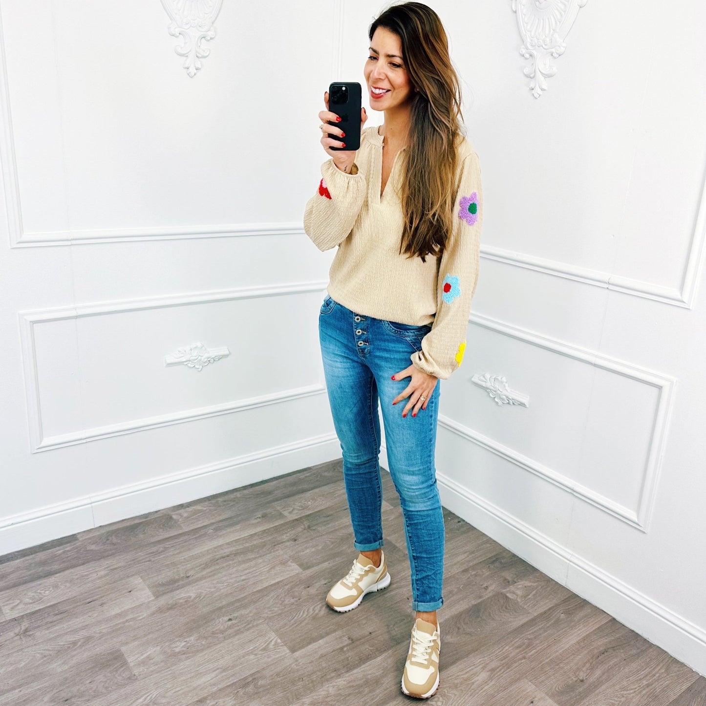 Blouse Bloem Teddy Beige - BlushFashionstore