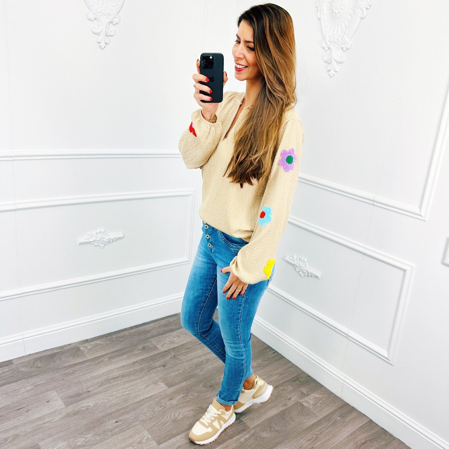 Blouse Bloem Teddy Beige - BlushFashionstore